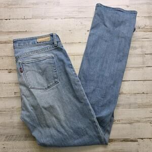 Levis Jeans Size 8/29 Womens Slight Curve Classic Straight Leg Blue Denim 29x32
